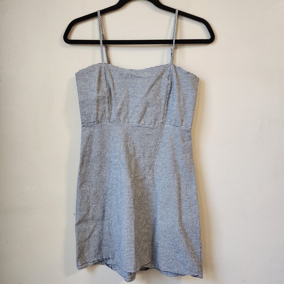 Brandy Melville Made in‎ Italy Gingham Mini Dress Sleeveless Summer Casual SZ 3 - Picture 1 of 6